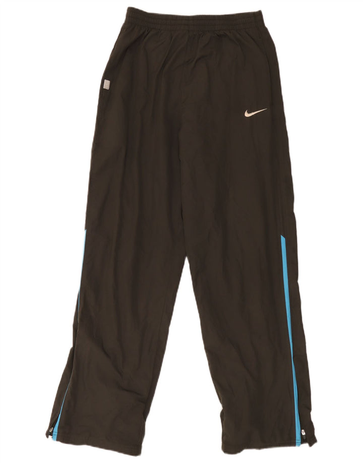 Chłopięce spodnie dresowe Nike 13-14 lat XL, khaki, poliester z blokami kolorów