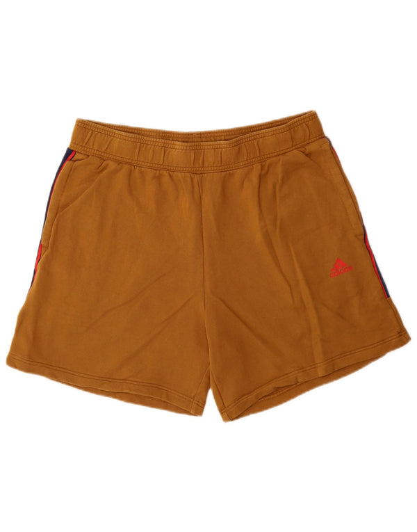 Męskie spodenki sportowe adidas Graphic XL, beżowe, bawełniane z blokami kolorów