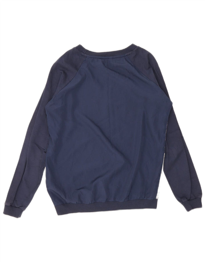 Damska bluza oversize Guess UK 6 XS Granatowa, z kwiatowym poliestrem