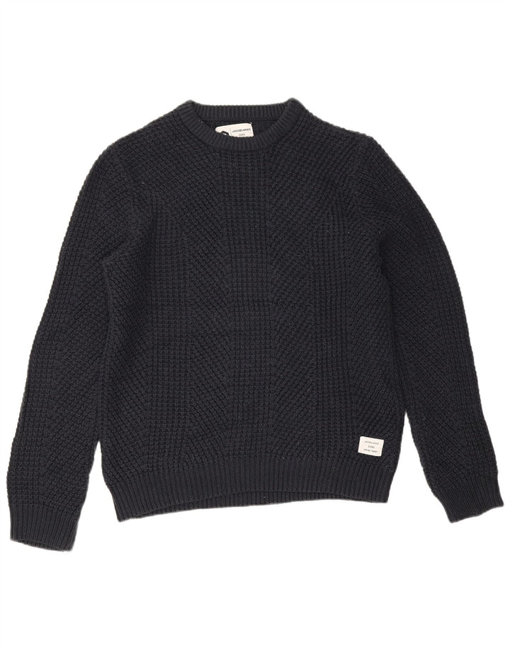 Męski sweter Jack & Jones Core z okrągłym dekoltem, średni granatowy, bawełniany