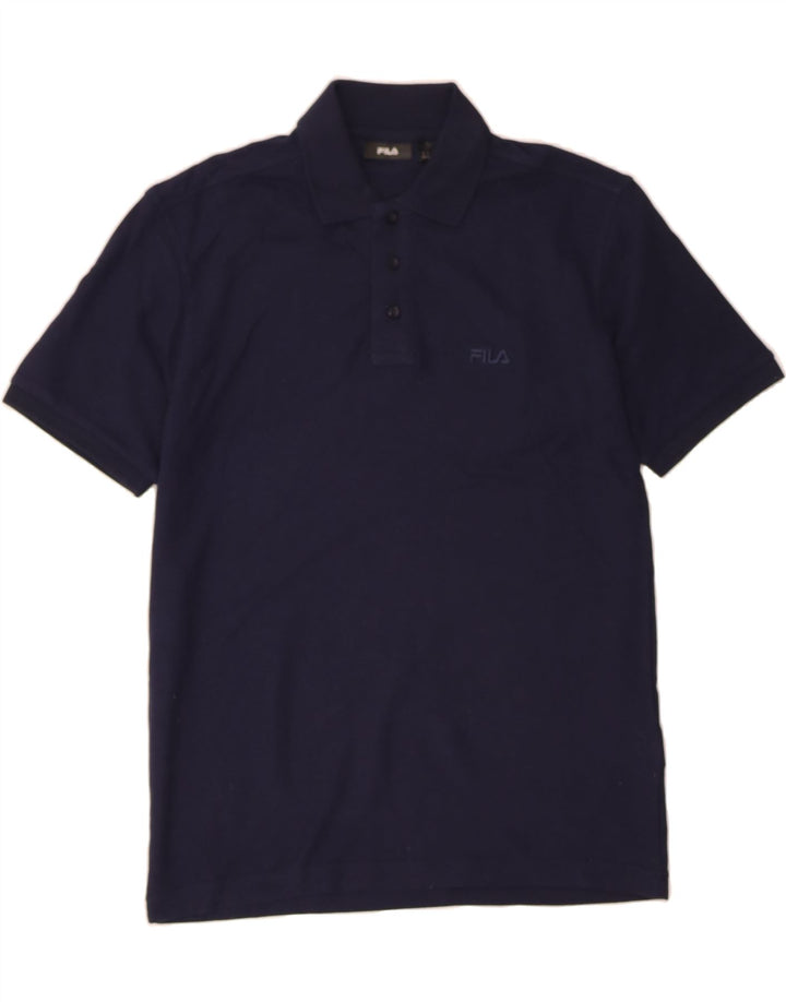 FILA Mens Polo Shirt Small Navy Blue Cotton Vintage Fila and Second-Hand Fila from Messina Hembry 