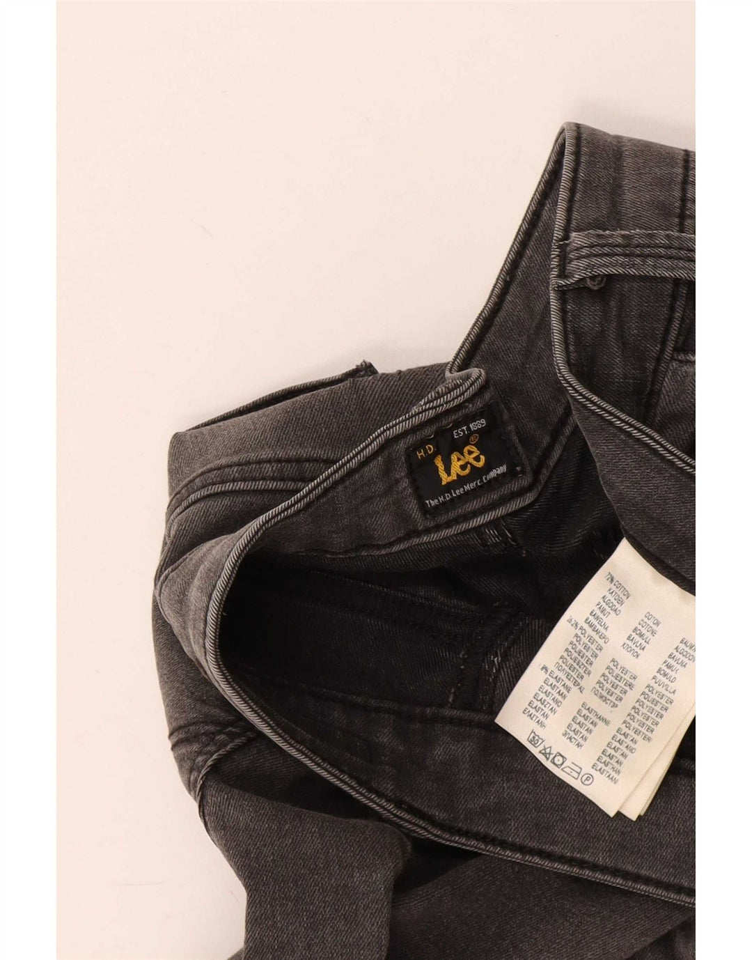 Damskie jeansy Lee Skinny W30 L33 Szara bawełna