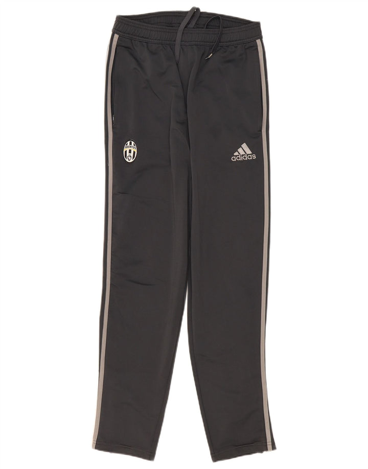 Męskie spodnie dresowe Adidas Juventus, małe, szare, z poliestru