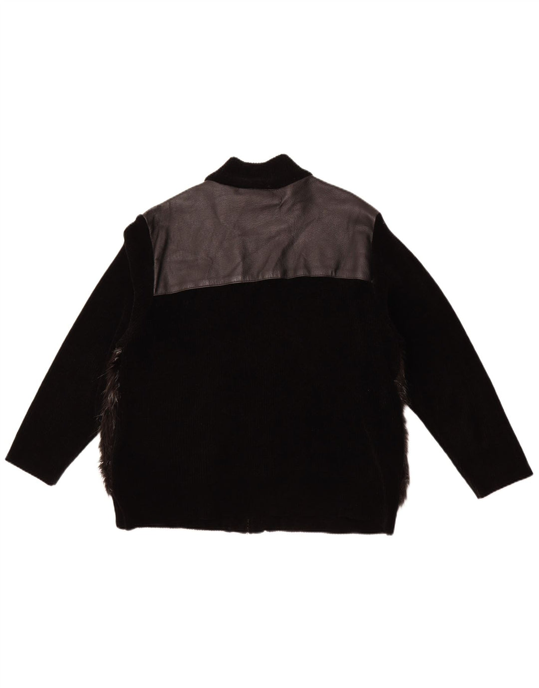 Kurtka skórzana damska VINTAGE UK 18 XL Czarna skóra