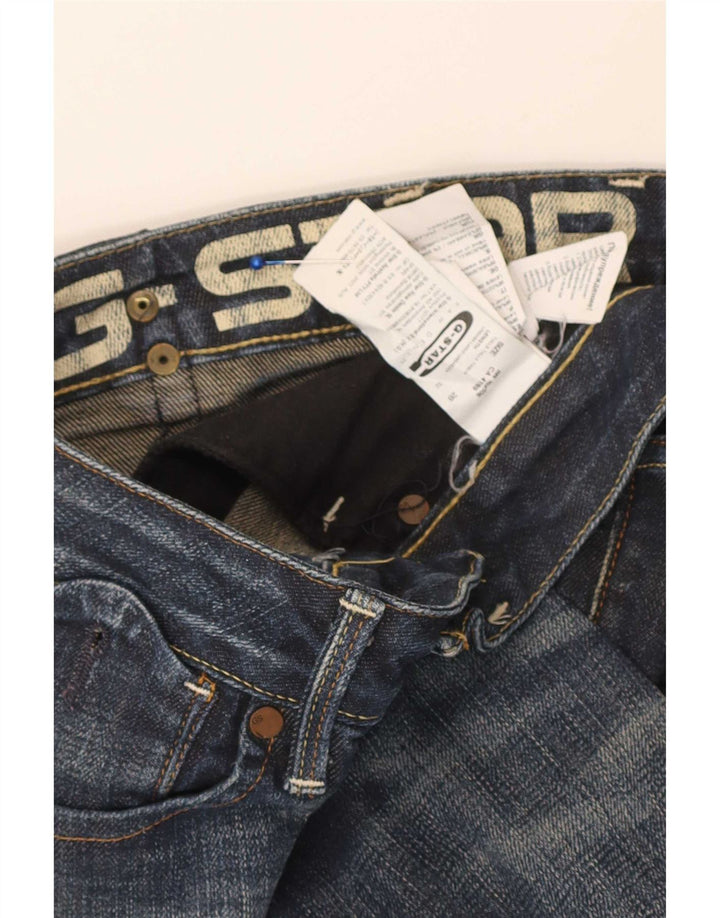 Damskie jeansy slim G-Star W28 L32 Niebieskie bawełniane