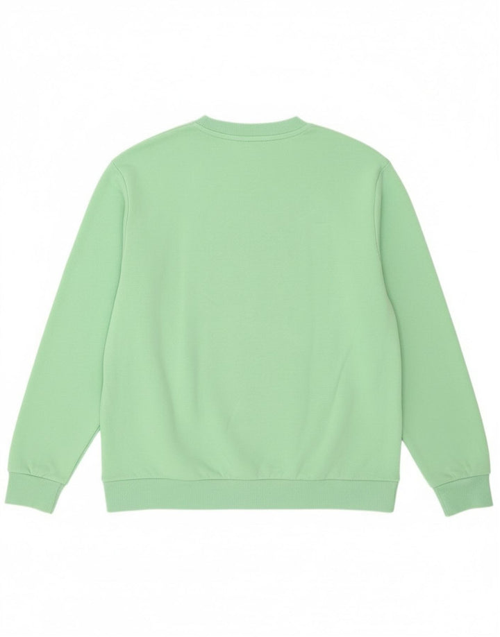 Męska bluza z grafiką Kappa, 2XL, zielona bawełna