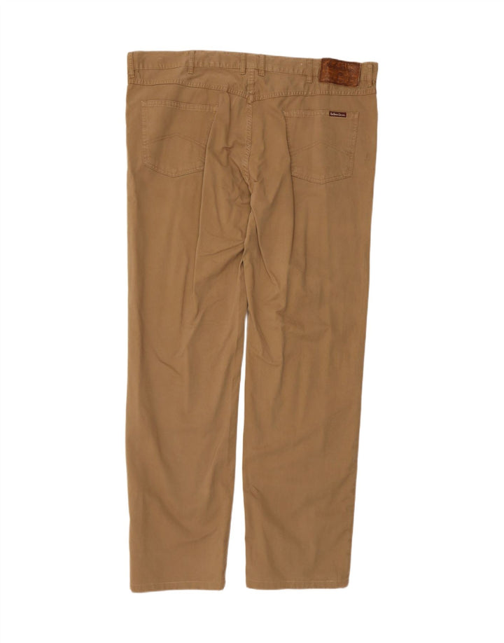 Marlboro Classics Męskie proste spodnie codzienne W44 L34 Beżowa bawełna