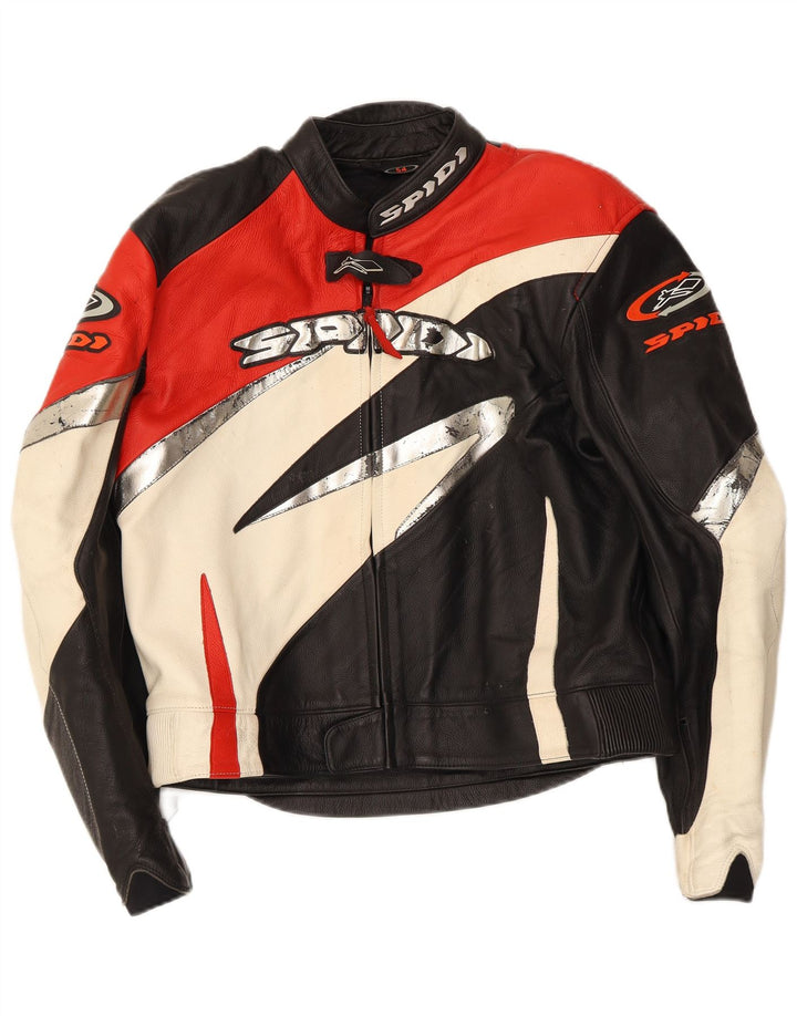 Męska kurtka Spidi Graphic Moto Racer IT 54 2XL, wielokolorowa, z blokami kolorów