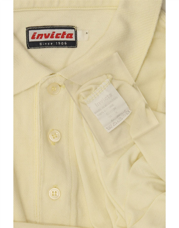 Męska koszulka polo Invicta XL, żółta, bawełniana