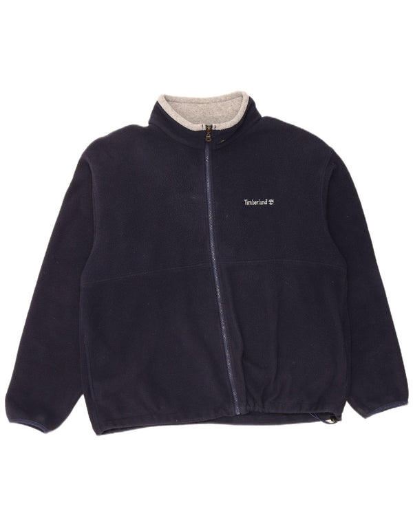 Męska kurtka polarowa Timberland Polartec UK 40, duża, granatowa, poliestrowa