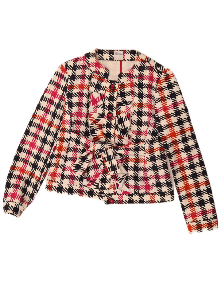 Damska marynarka Crop Blazer marki Valentino IT 42, średnia, wielokolorowa