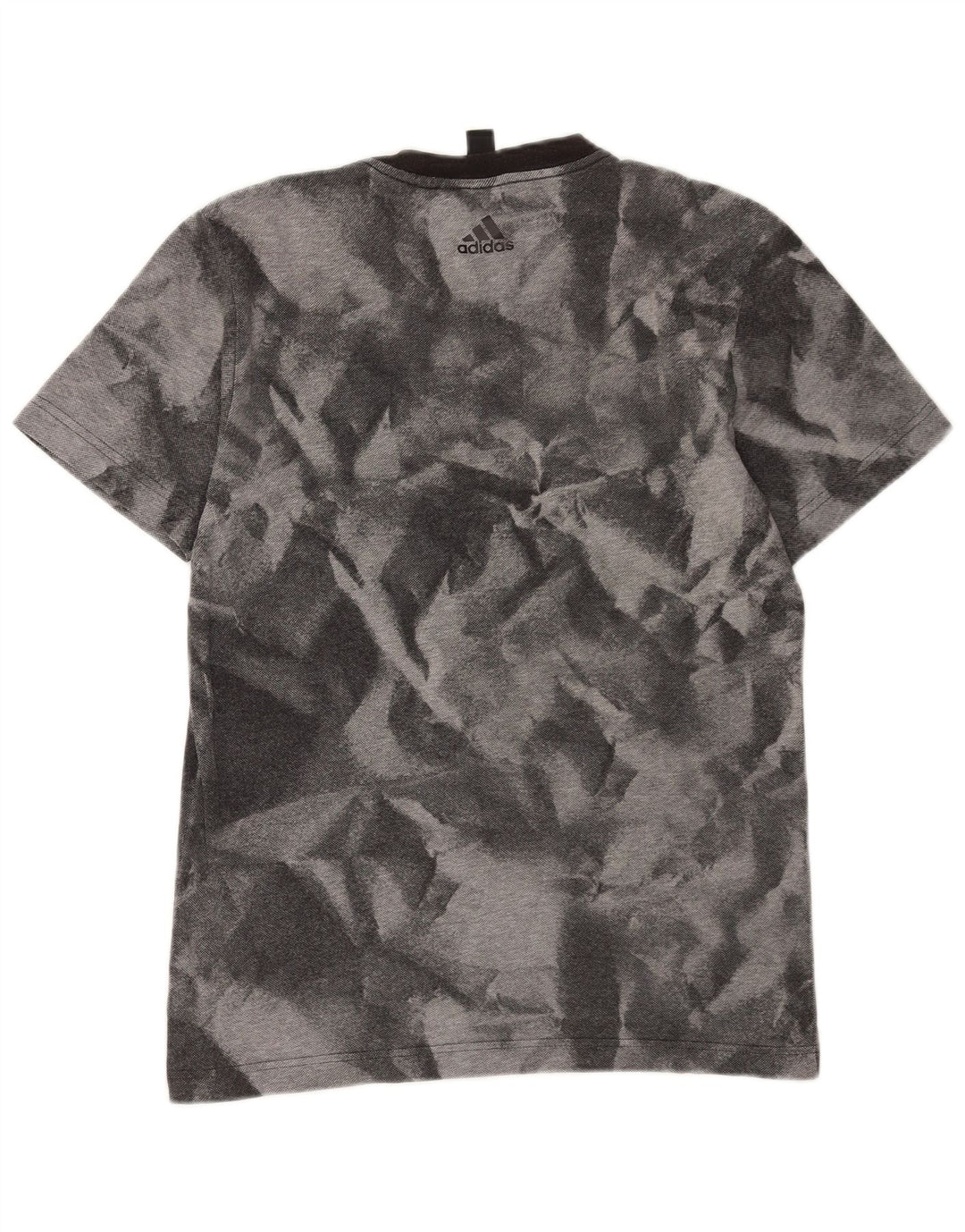 Męski T-shirt z grafiką ADIDAS, mały, szary Tie Dye