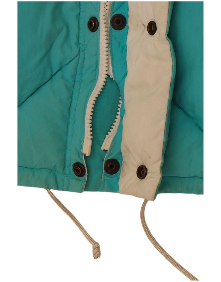 Dwustronna pikowana kamizelka męska DOLOMITE UK 40, duża, niebieska, bawełniana