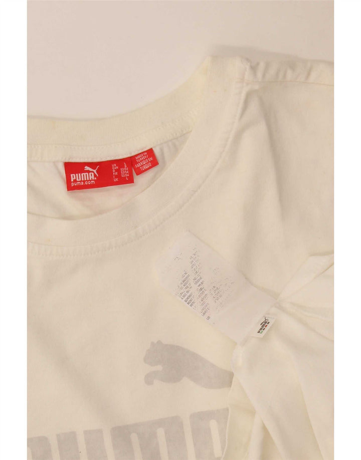 Męski T-shirt Puma z grafiką, duży, biały