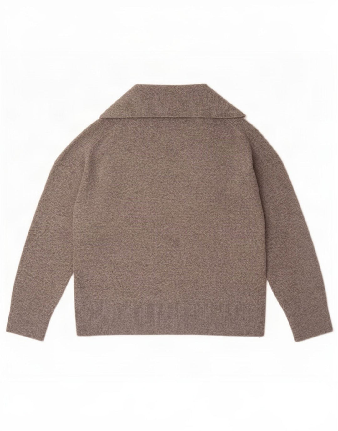 Damski sweter oversize Massimo Dutti z golfem UK 12, średni szary