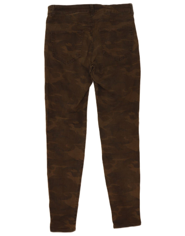 Damskie jeansy skinny Zara EU 36 XS W26 L28 Khaki, kamuflaż