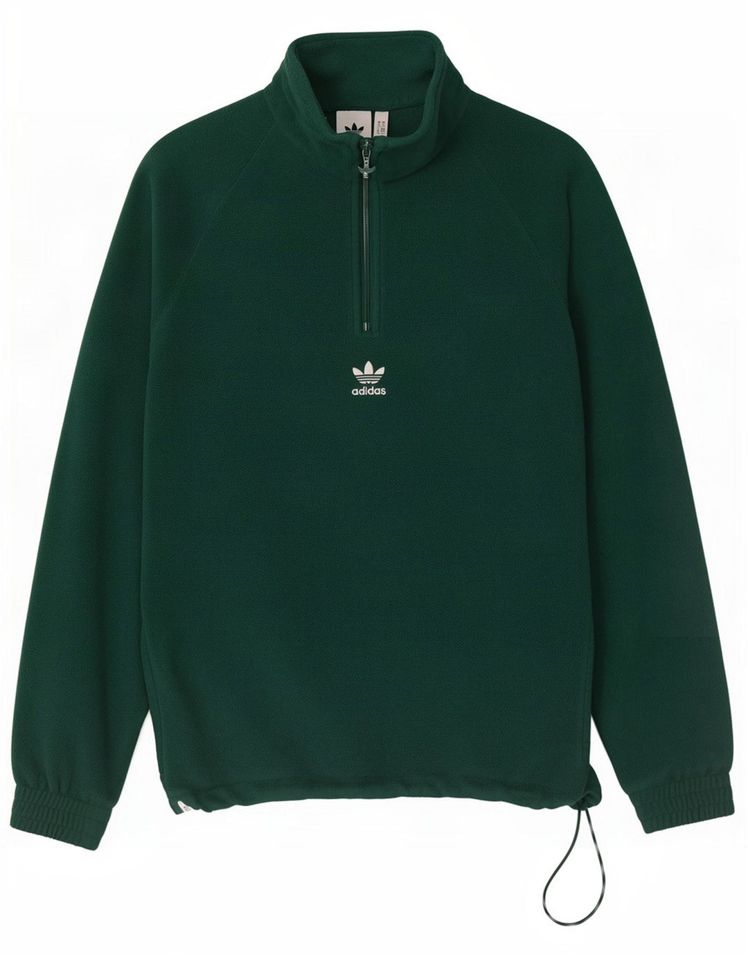 Męski sweter polarowy Adidas Graphic, mały, zielony, poliestrowy