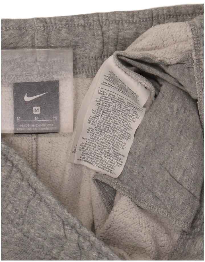 Męskie spodnie dresowe NIKE Joggery Średnioszare, bawełniane w cętki