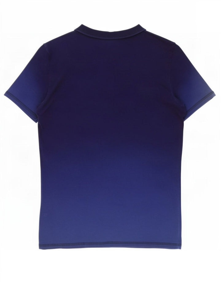 T-shirt męski Diesel, mały, granatowy, blok kolorów