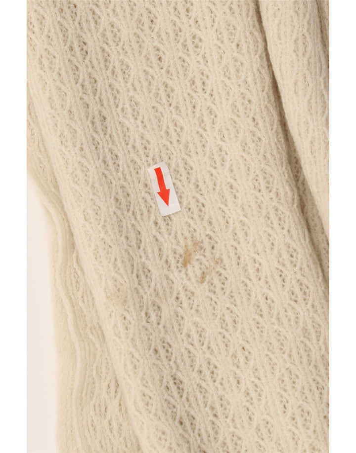 Marks & Spencer Damski sweter poncho w jednym rozmiarze w kolorze złamanej bieli, akryl