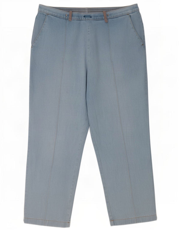 Marks & Spencer Damskie Krótkie Jeansy UK 16 Duże W32 L25 Niebieskie Bawełniane