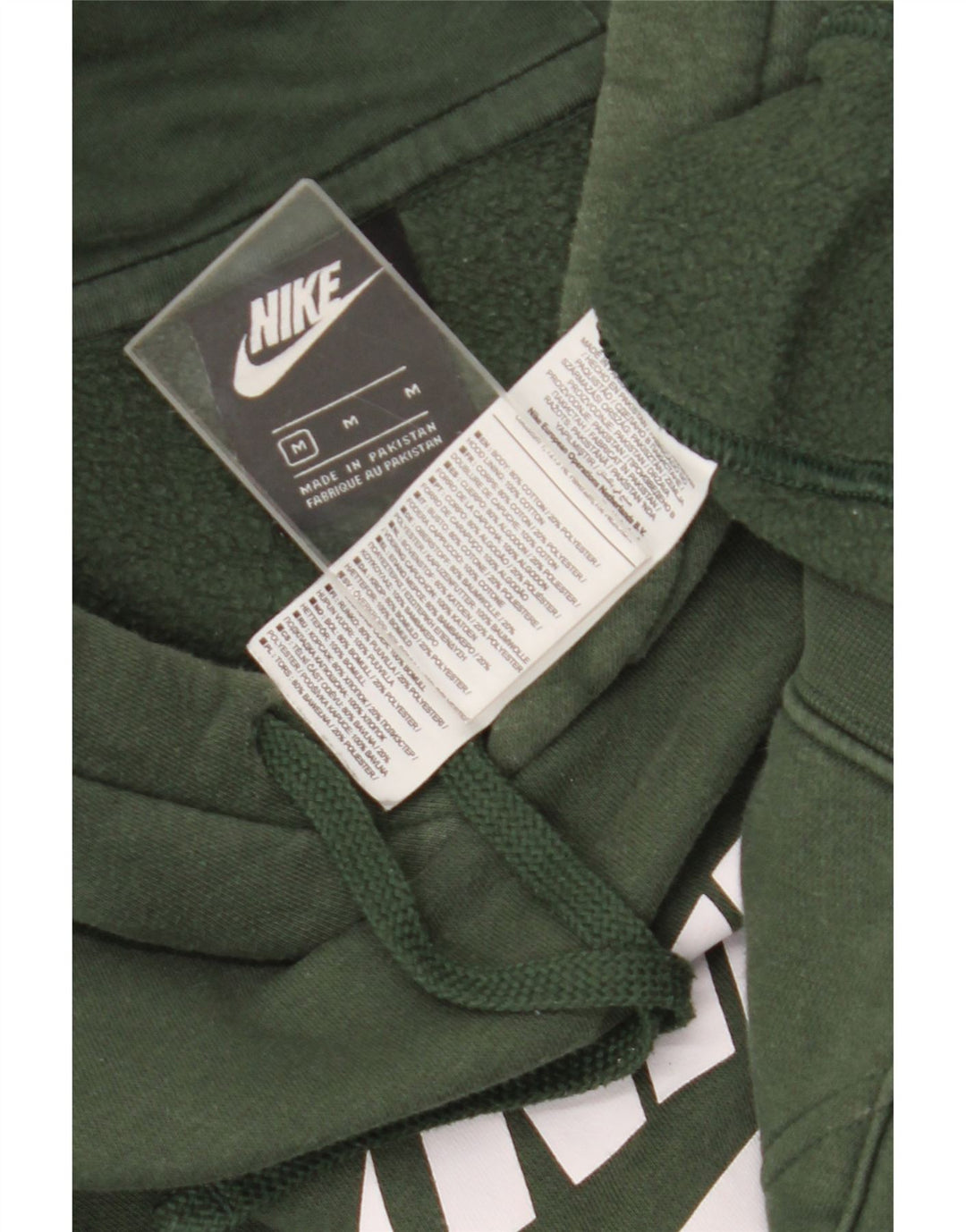 Męski sweter z kapturem Nike Graphic, średniej wielkości, zielony, bawełniany