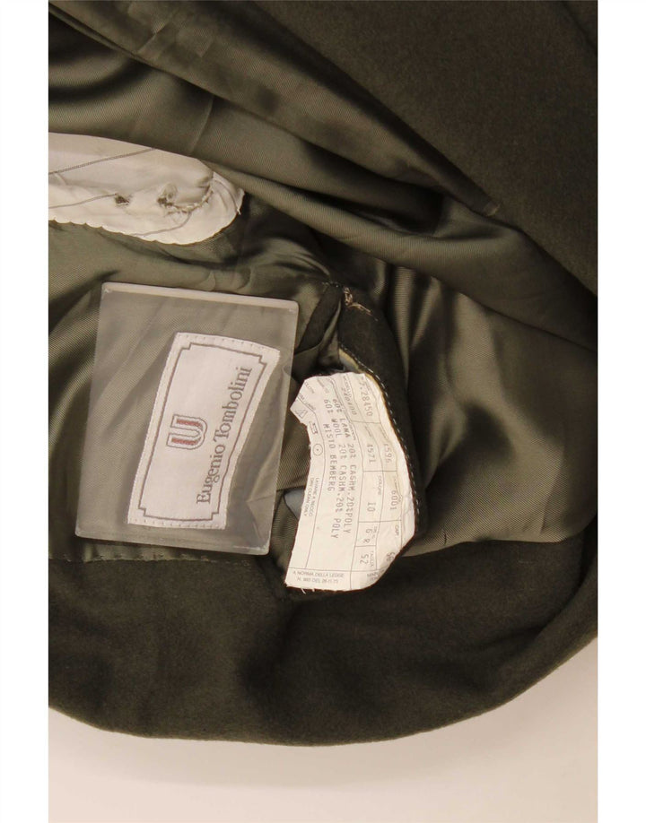 Vintage męska marynarka zapinana na 2 guziki IT 52 XL, wełna khaki