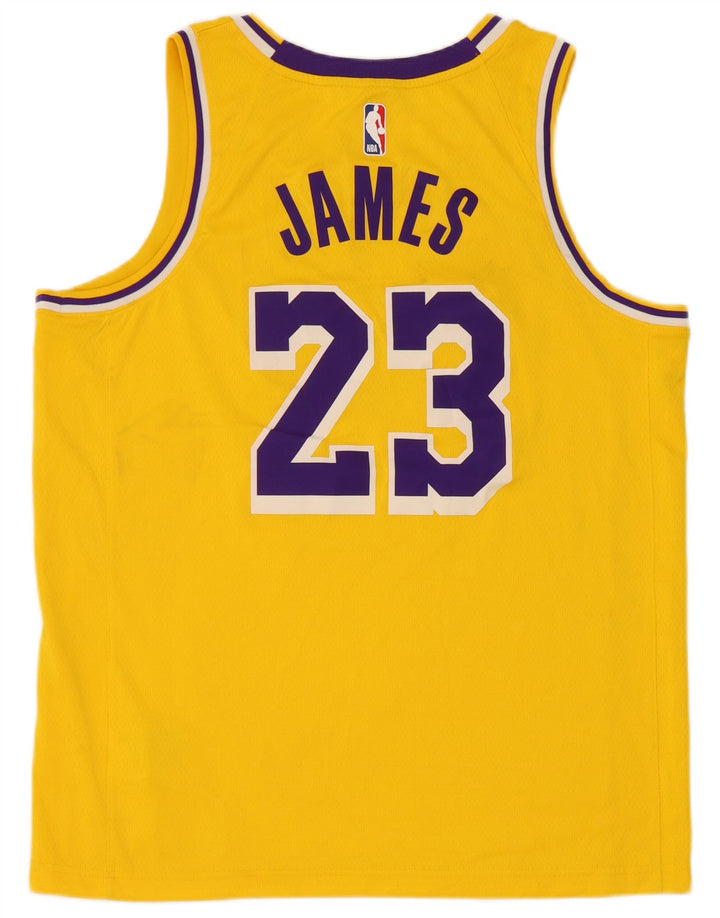 Męska kamizelka z grafiką Nike Lakers, duża, żółta, poliestrowa