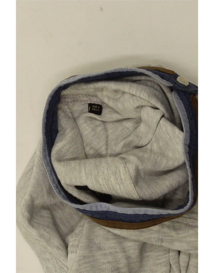 Męska koszulka polo Massimo Dutti w duże szare paski