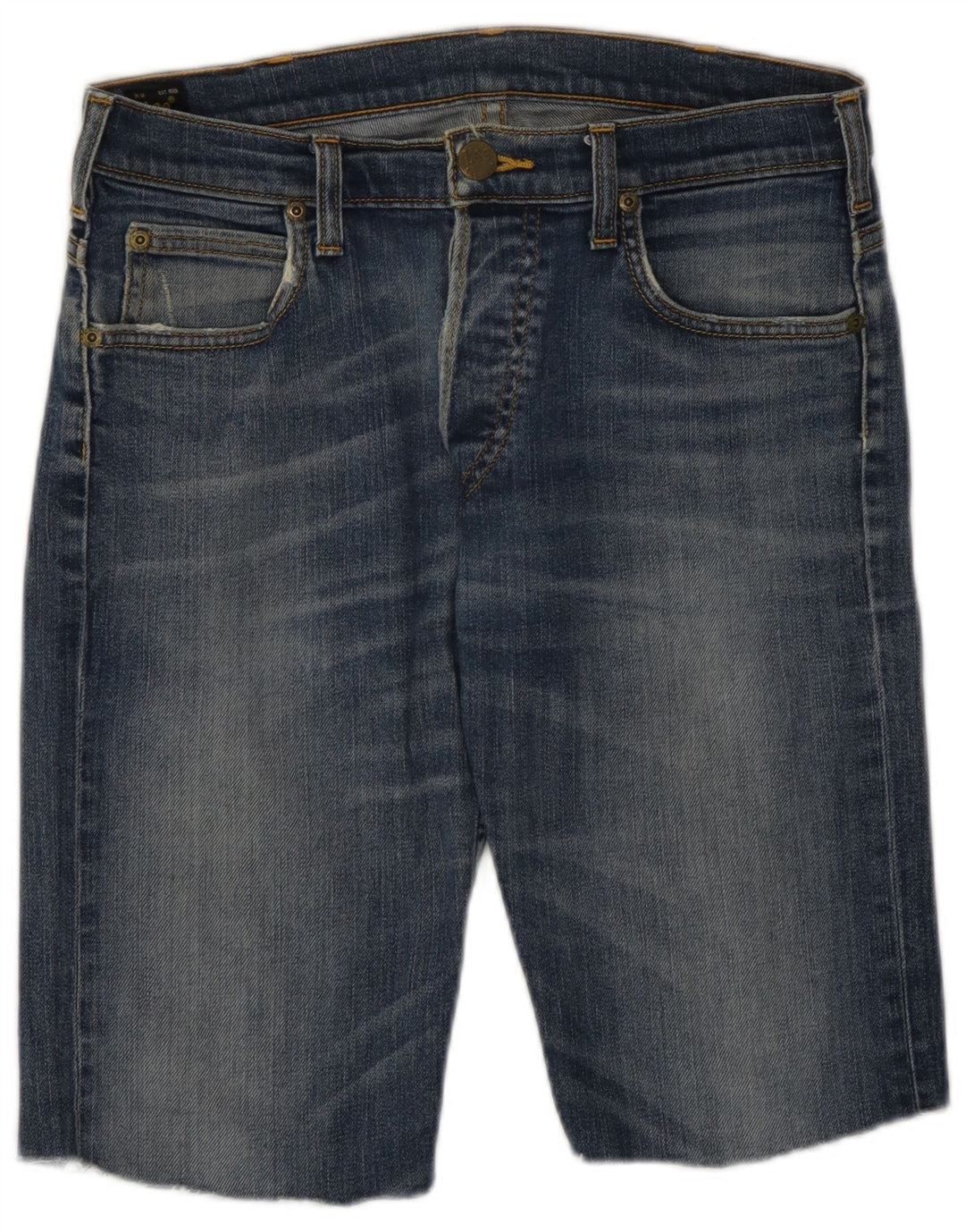 Męskie spodenki jeansowe Lee Powell W30, średnioniebieskie, bawełniane