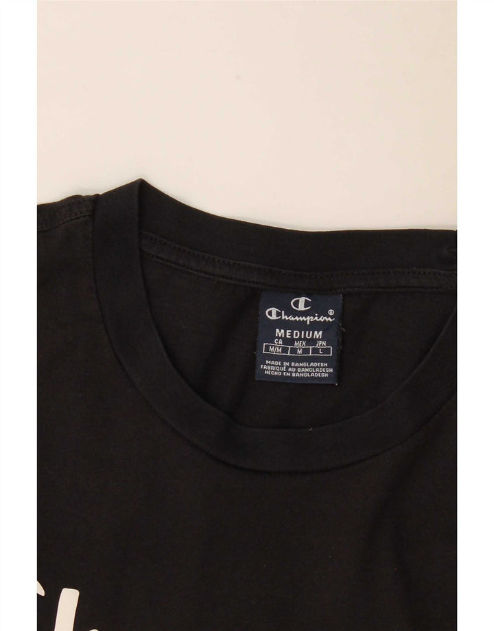 Męski T-shirt Champion z grafiką, średni czarny