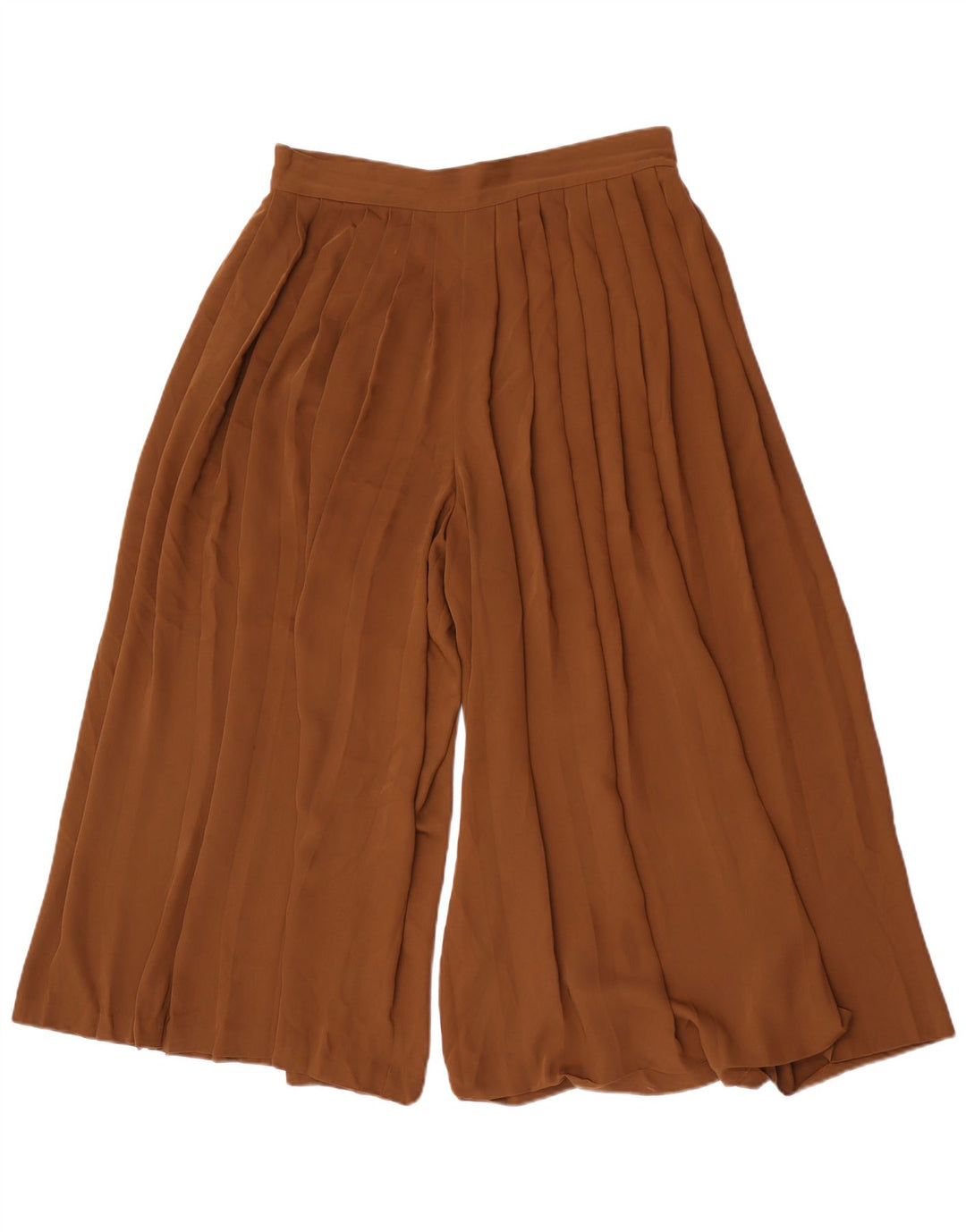 Spodnie damskie Massimo Dutti Cullotes Capri, duże, W32 L22, brązowe, poliestrowe