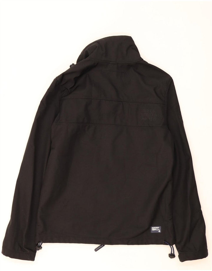 Męska kurtka wiatrówka Superdry Windtrekker UK 38, średni czarny poliester