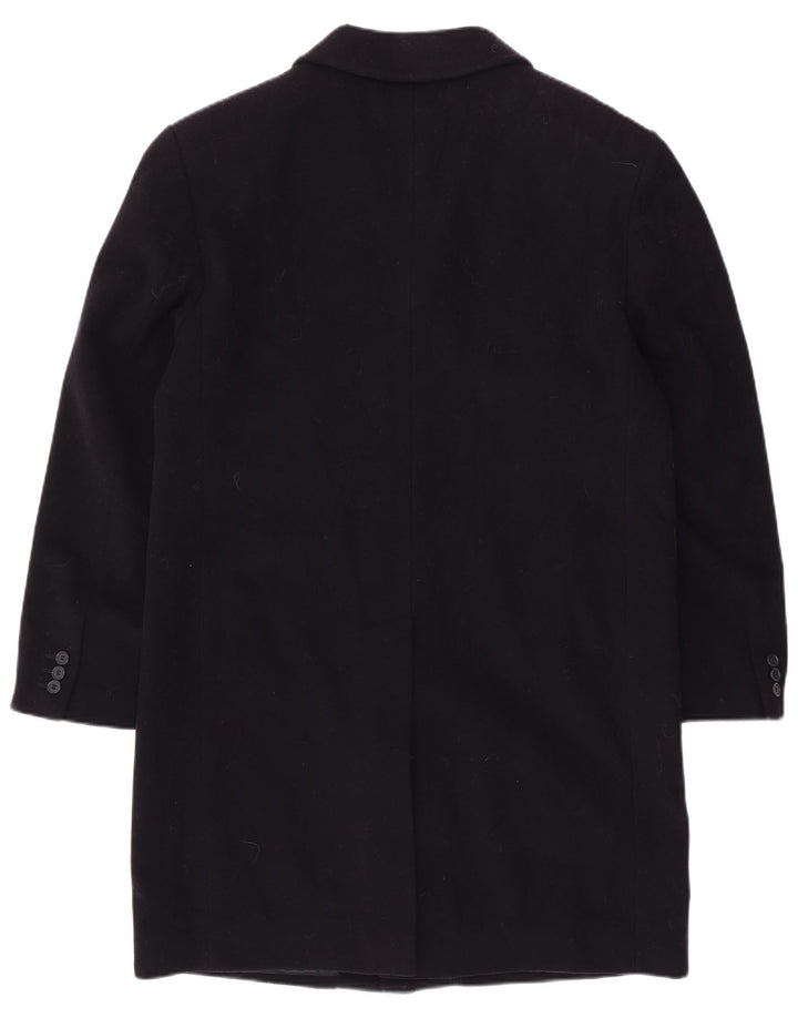 Płaszcz męski VINTAGE UK 40, duży, granatowy, wełniany