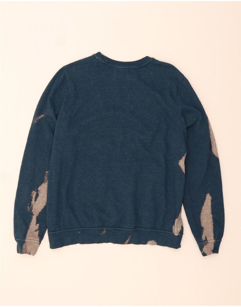 NIKE Womens Sweatshirt Jumper UK 16 Large Blue Tie Dye Cotton Vintage Nike and Second-Hand Nike from Messina Hembry 