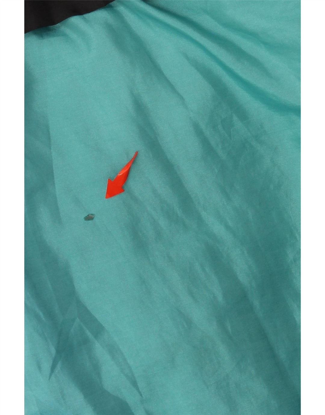 Męska kurtka dresowa o luźnym kroju VINTAGE, duży turkusowy blok kolorów