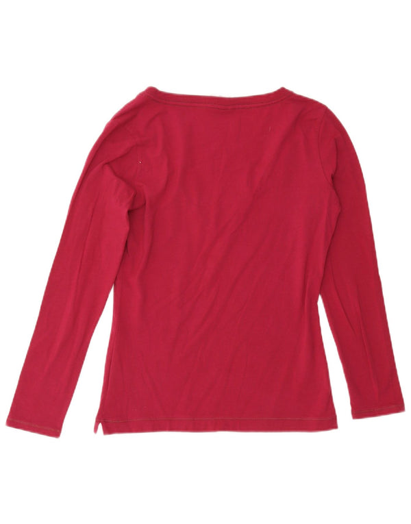 Top damski Champion Women Heritage Classics z długim rękawem, UK 10, mały, bordowy, bawełniany