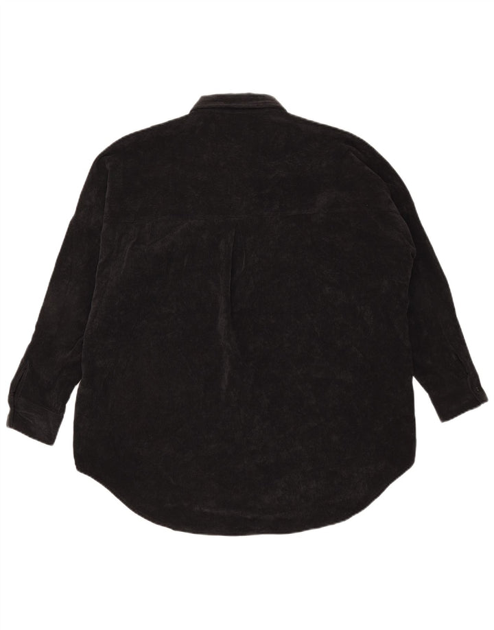 Damska koszula sztruksowa oversize Zara UK 6 XS, czarna, poliester