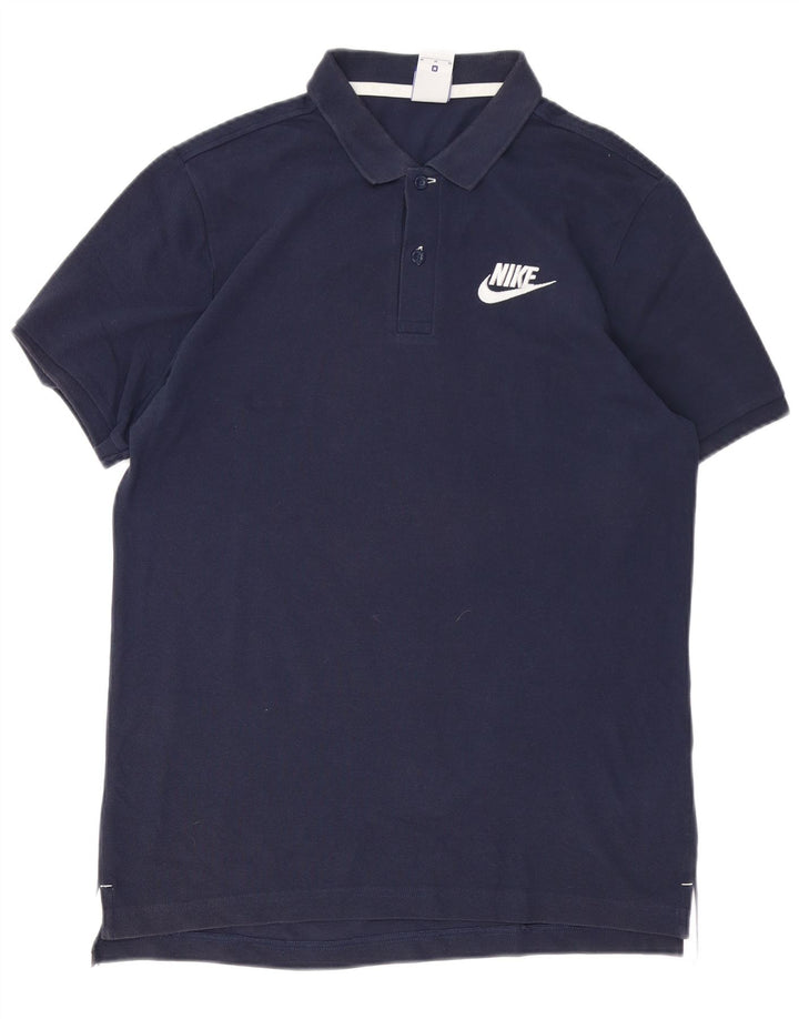 Męska koszulka polo Nike, średnia, granatowa, bawełniana