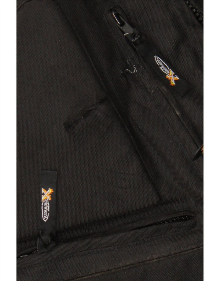 Męska wyściełana kurtka wyścigowa Xelement UK 50 5XL w kolorze czarnym