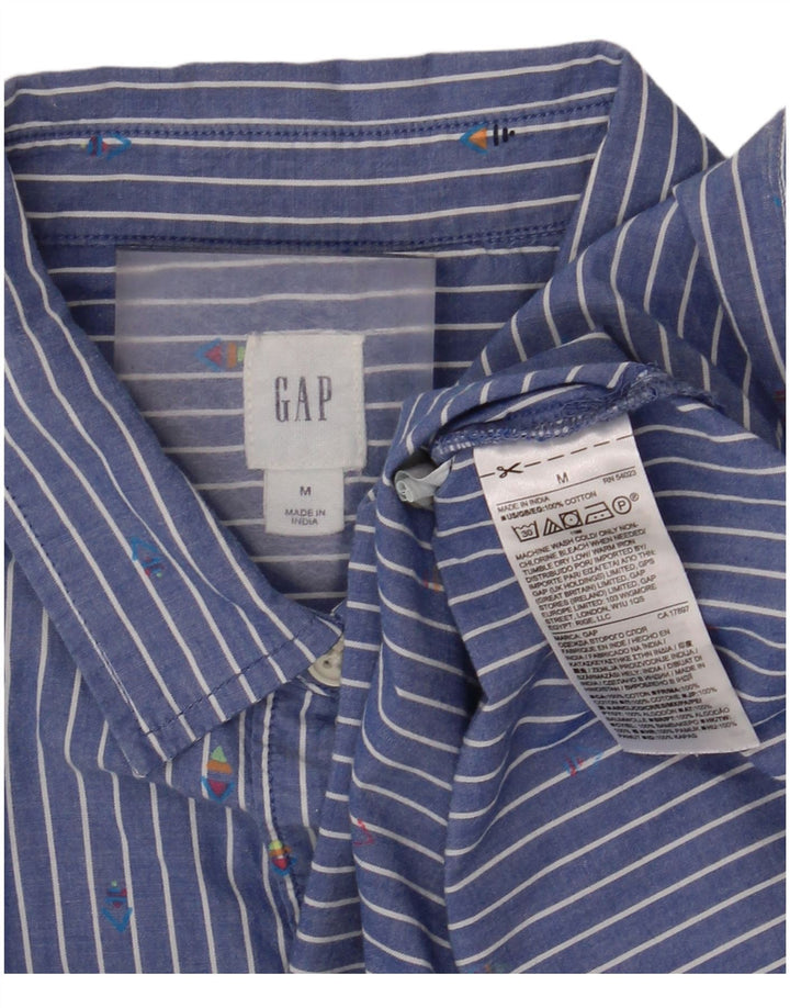 Damska sukienka koszulowa GAP UK 14, bawełniana, w kolorze średniego niebieskiego w prążki