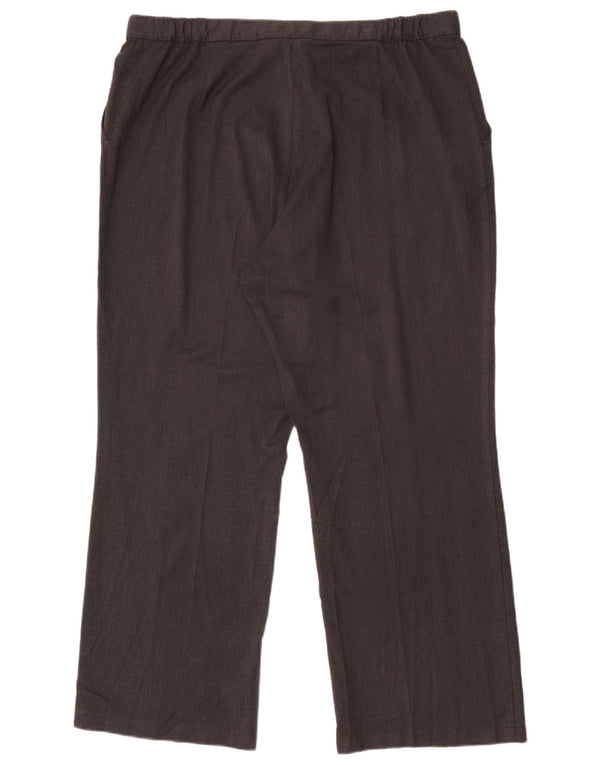 Marks & Spencer Damskie spodnie chino z wysokim stanem UK 20 2XL W38 L29 Szare