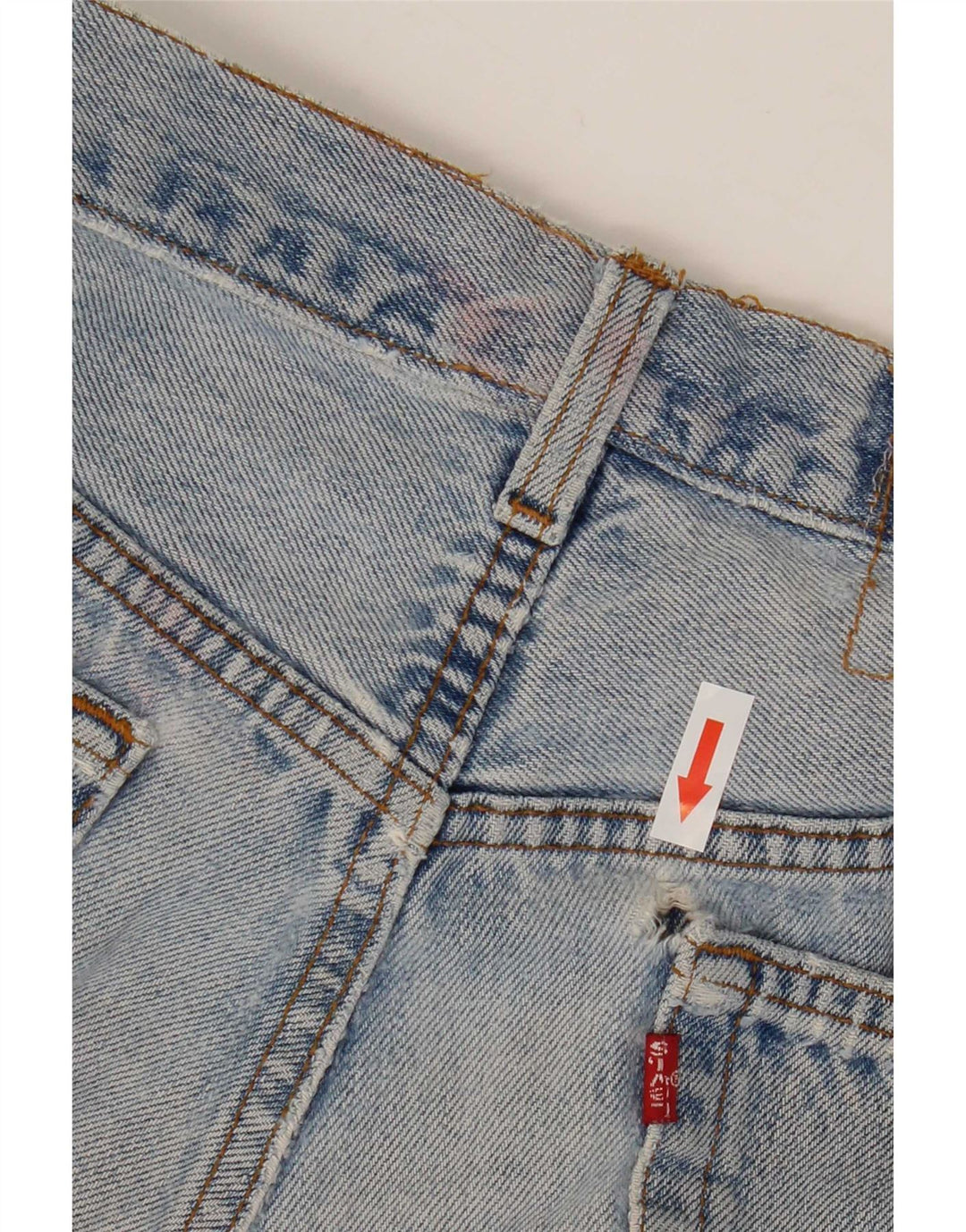 Damskie spodenki jeansowe Levi's W28 Średni niebieski