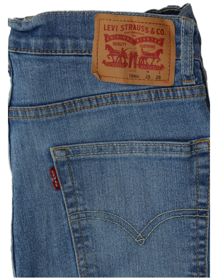 LEVI'S Dziewczęce 510 Obcisłe dżinsy 15-16 lat W28 L28 Niebieska bawełna
