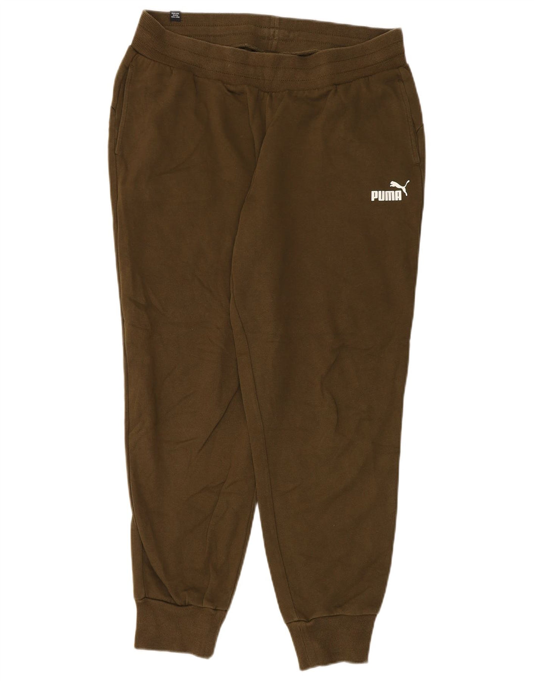 Męskie spodnie dresowe PUMA Joggery, duże, bawełniane w kolorze khaki