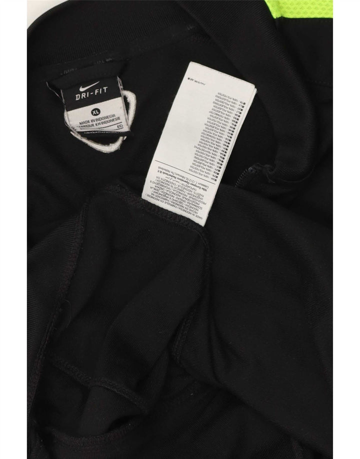 Męska kurtka dresowa Nike Dri Fit XL, czarny, poliester z blokami kolorów