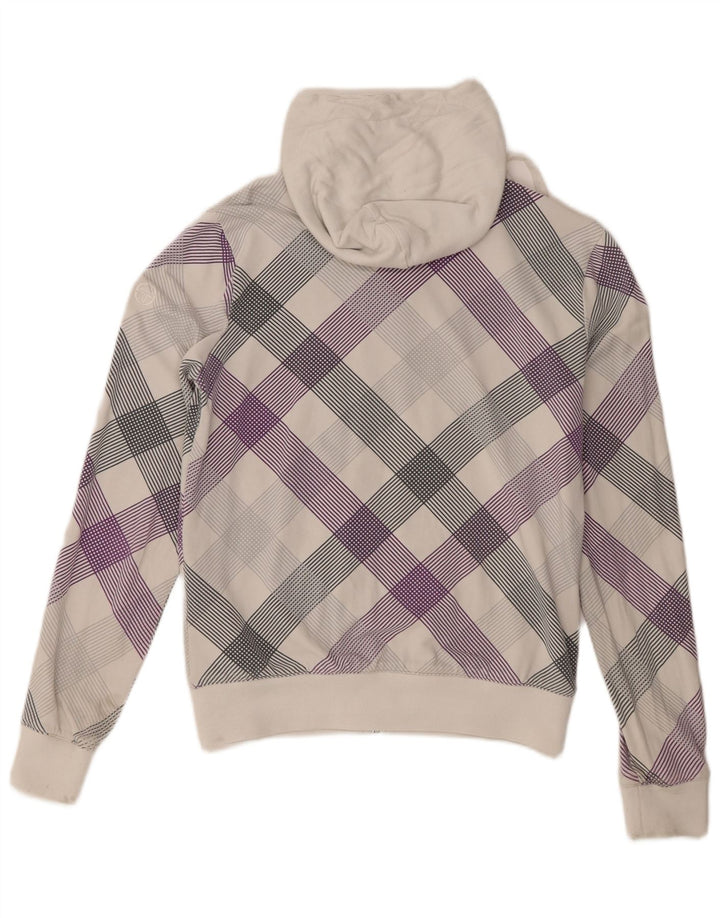 Damska bluza z kapturem Sergio Tacchini UK 8 w małą białą kratkę