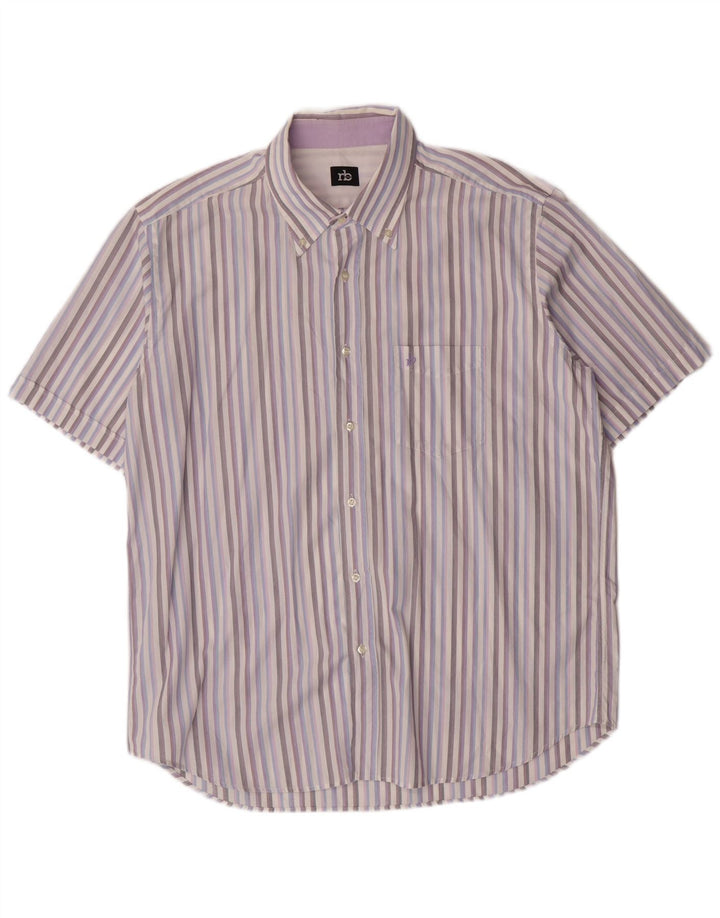 Koszula męska Roccobarocco rozmiar 46 18 1/2 XL w wielokolorowe paski