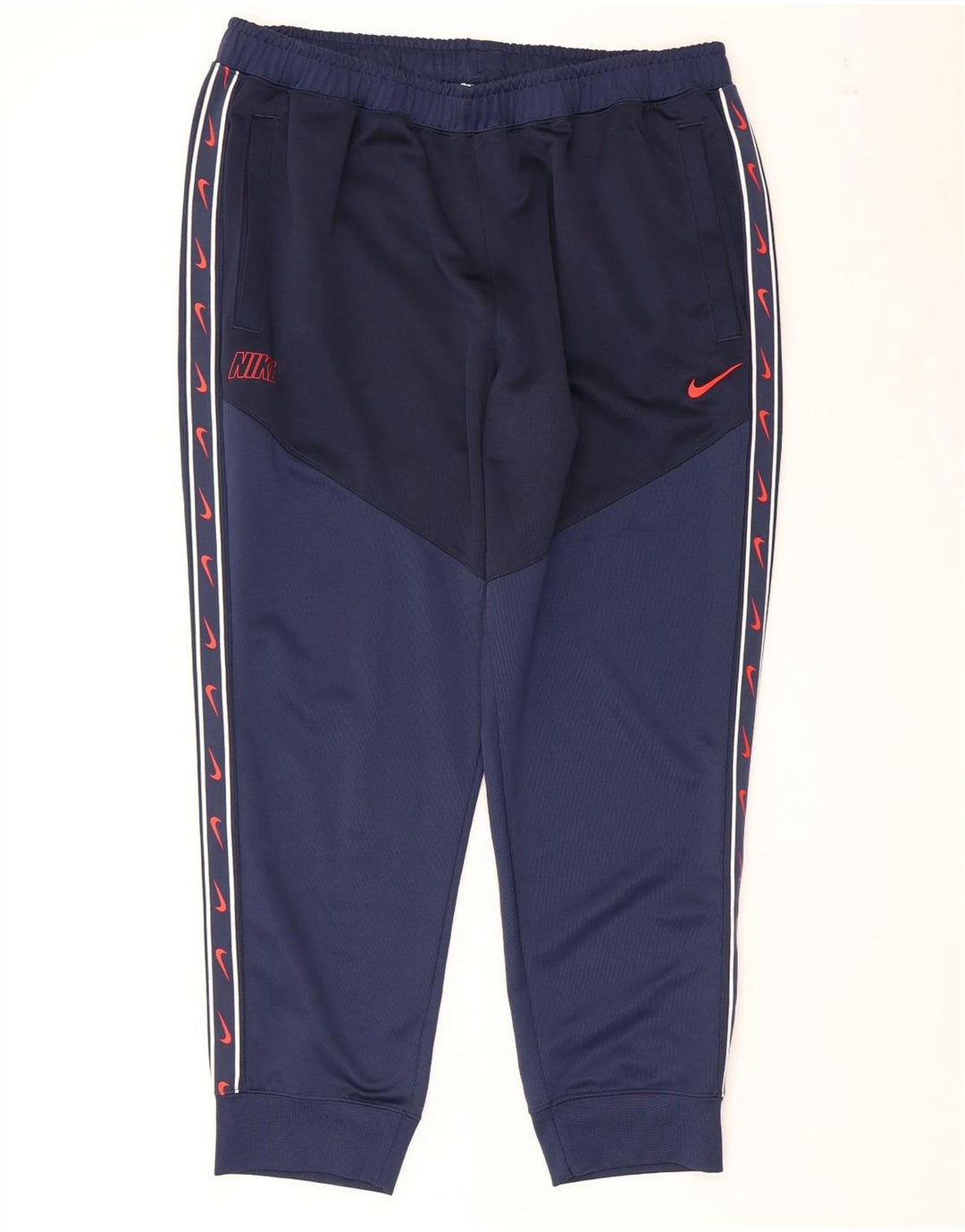 Męskie spodnie dresowe Nike Graphic Joggers 2XL, granatowe, bloki kolorów