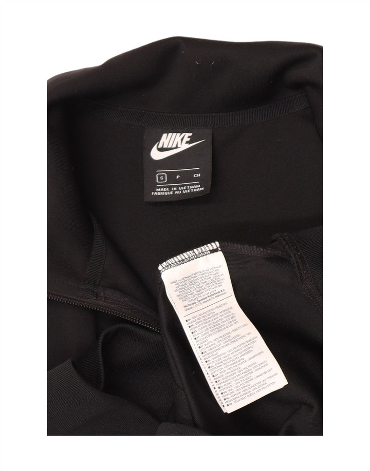 Męska kurtka dresowa Nike z grafiką, mała, czarna, poliestrowa, sportowa